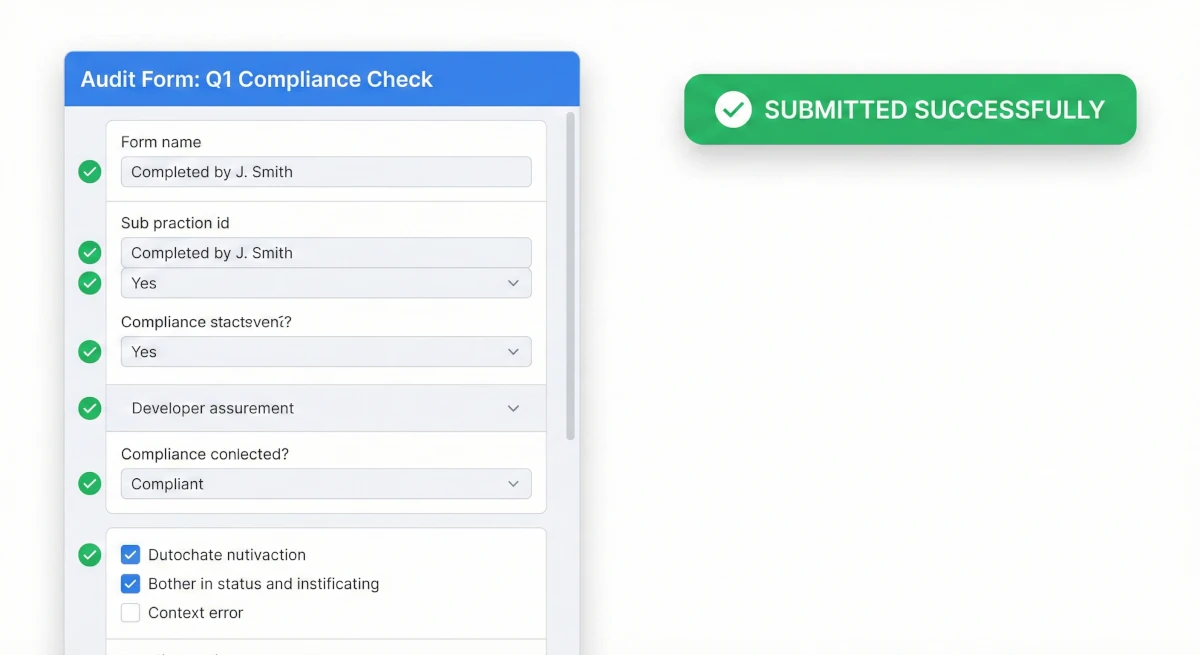 Przykładowy dashboard audytu - prosty formularz